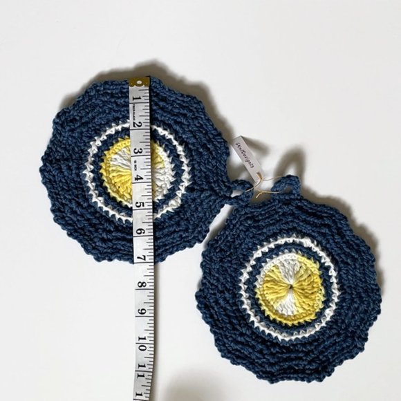 Crochet Pot Holder, Crochet Trivet, Crochet Kitchen Decor Potholder - Picture 4 of 9